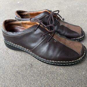 Josef Seibel Shoes Womens US 9.5 EU 40 Brown Leather Oxford Lace Up Comfort